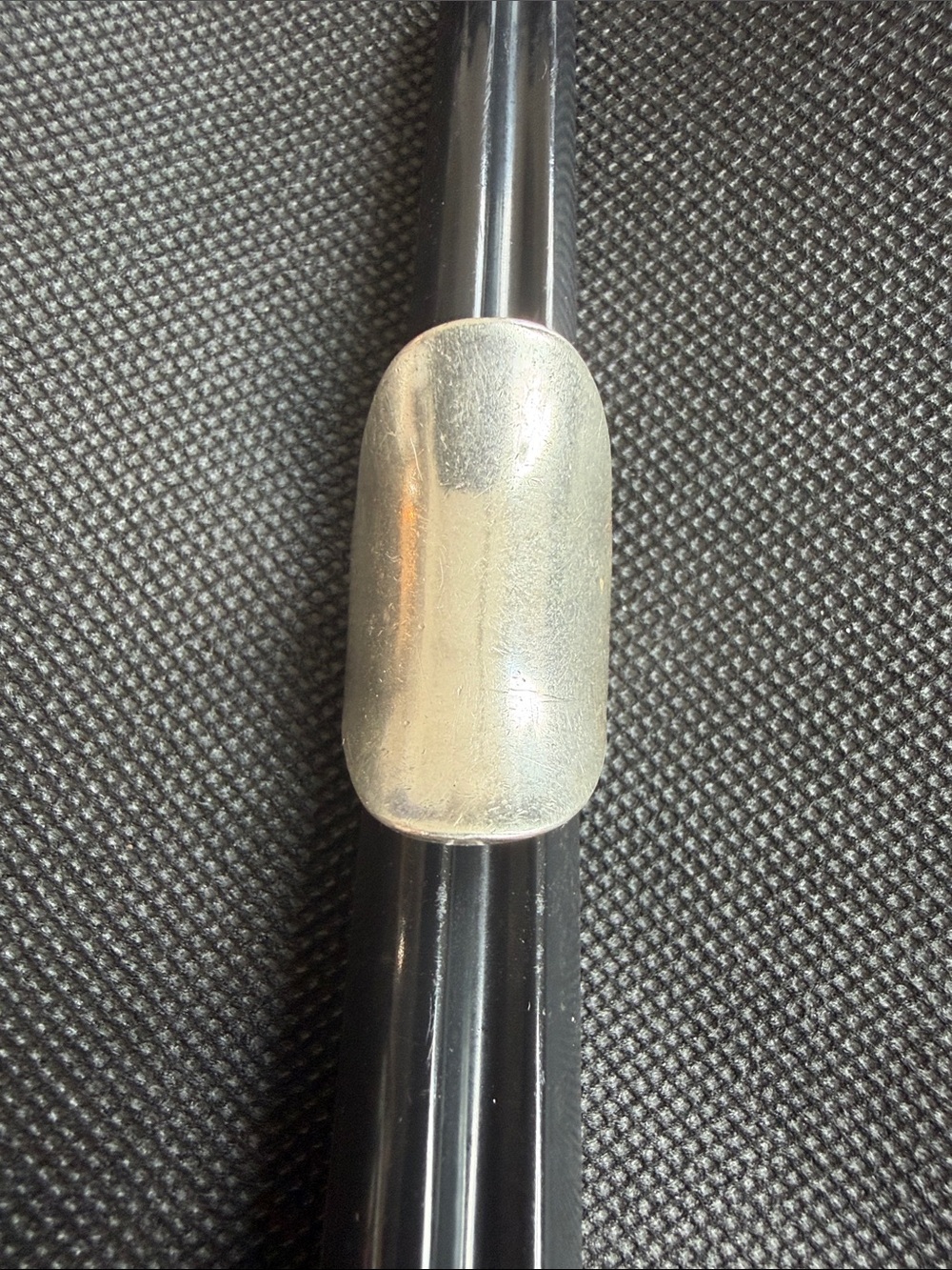 Pekka Piekainen for Auran Kultaseppa Oy Finnish Modernist SS Ring RARE Sz 5.5